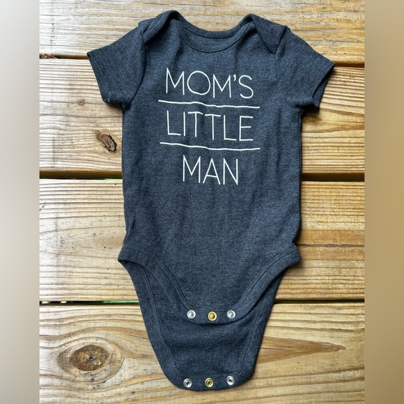 Infant baby 9M Jumping Beans Black Bodysuit Snap Closure - Picture 3 of 4
